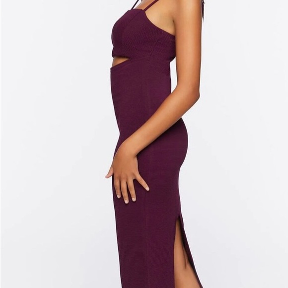 Purple Cut-out Midi Dress 💜 NWT - Picture 2 of 3